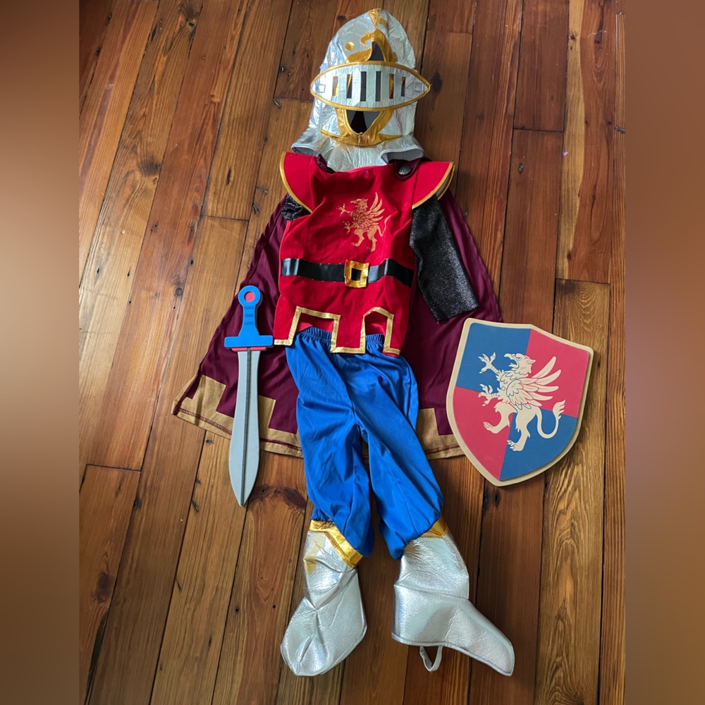 Knight in shining armor costume